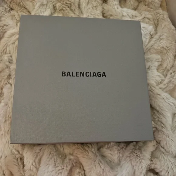 Balenciaga BB Logo Black Leather Belt silver buckle - Picture 3 of 8